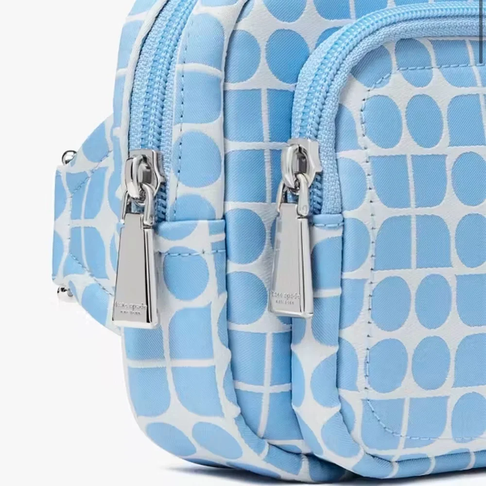 Kate Spade Noel Jacquard Belt Bag Astral Blue  NWT